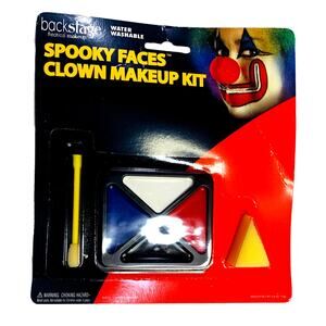 Rubie's Clown Makeup Kit Backstage Theatrical Multicolor Spooky Faces Washable